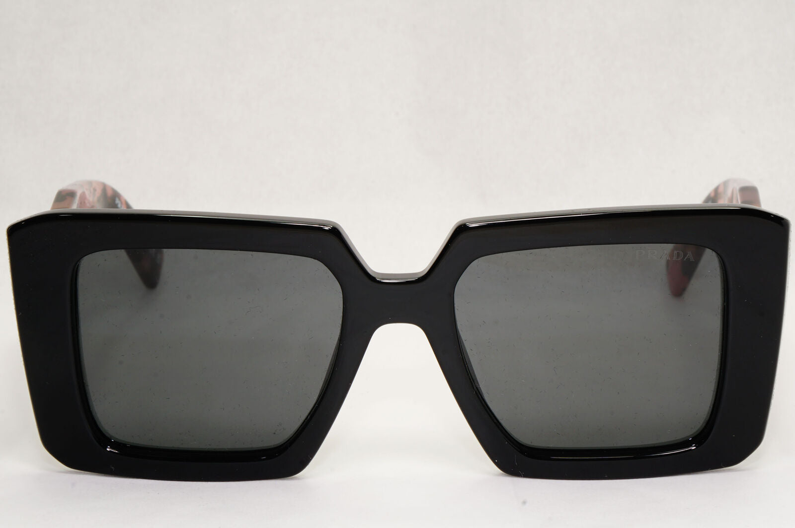 Prada Sunglasses Symbole Oversized Black Pink Tortoise PR23YS SPR 23Y 1AB-5S0
