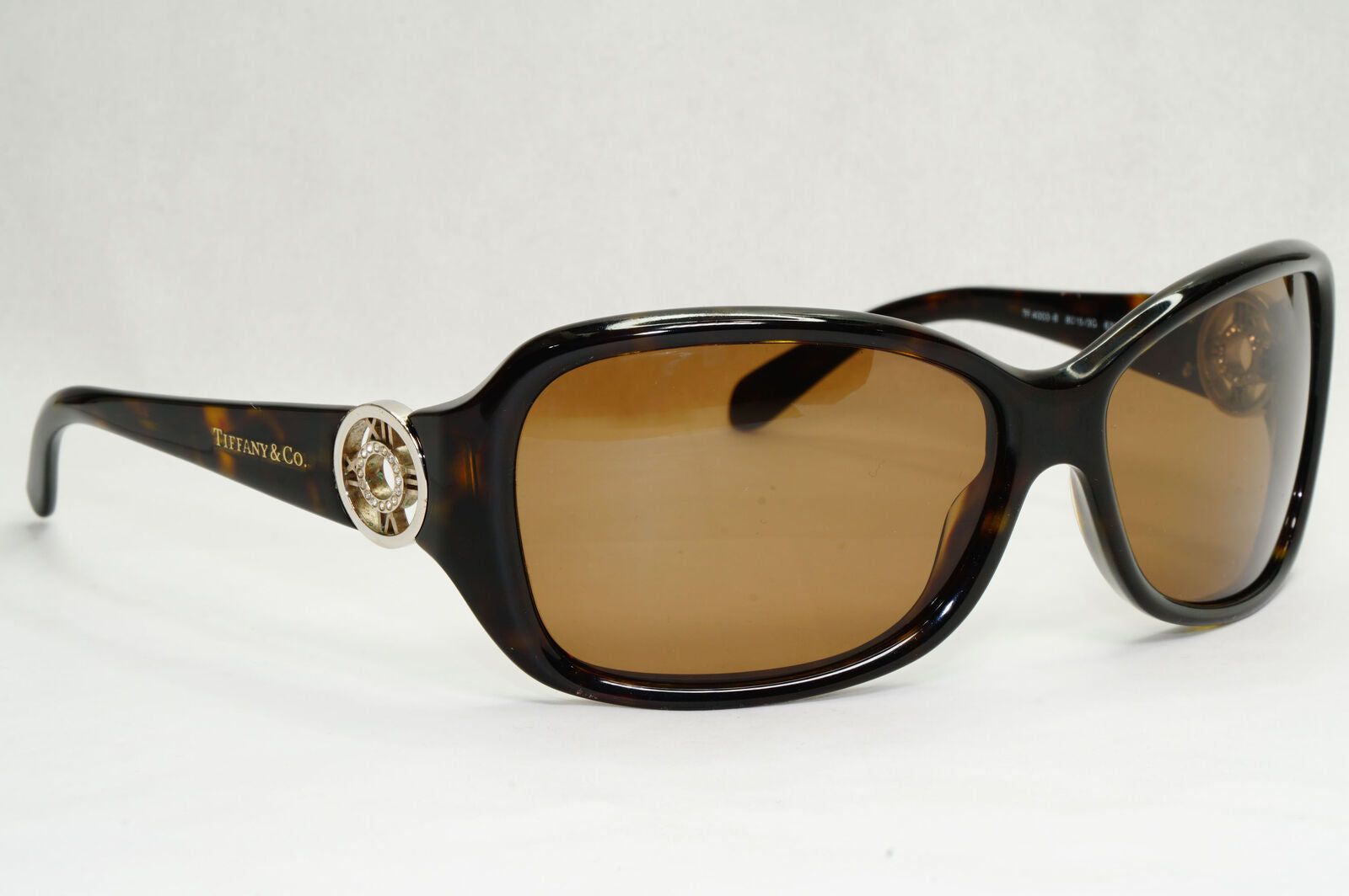 Tiffany & Co 2010 Vintage Brown Tortoise Sunglasses TF 4003-B 8015/3G 070224