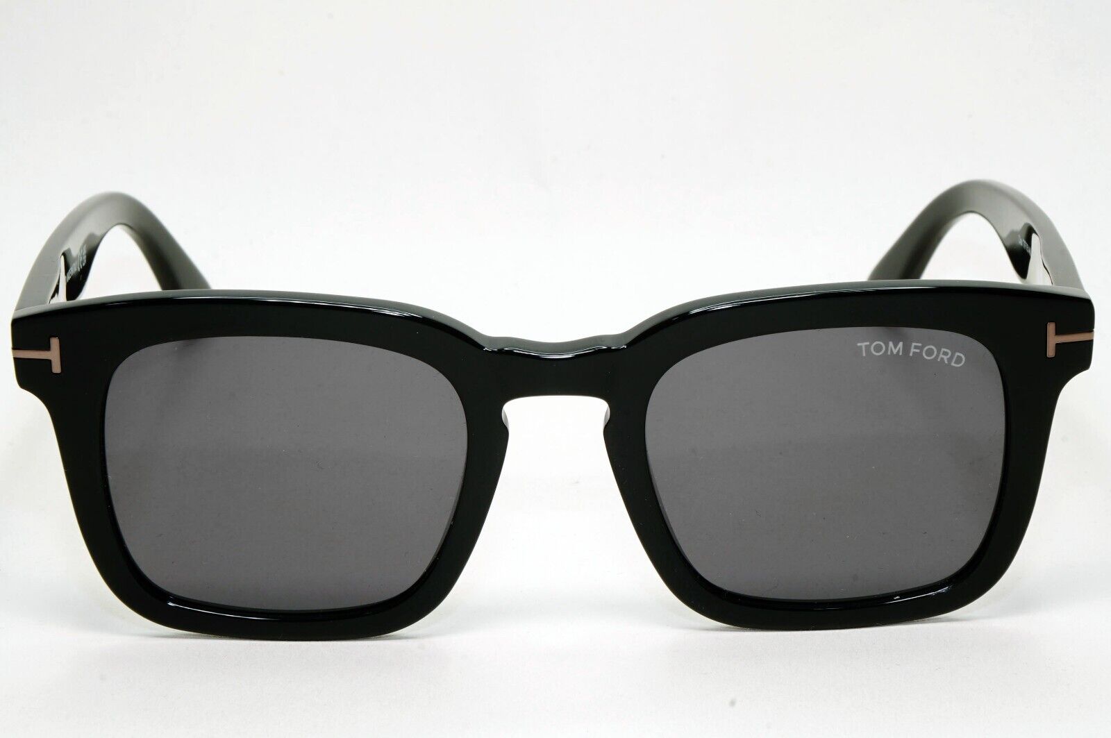 Tom Ford Sunglasses Dax Black Glossy Square Grey TF 751-N FT0751-N 01A 50mm