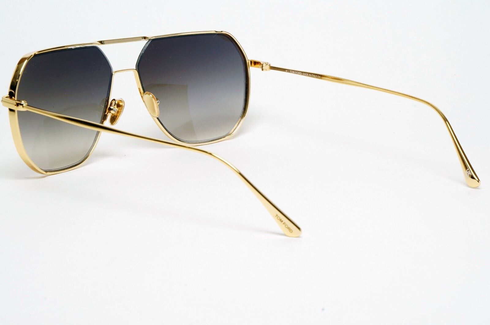 Tom Ford Sunglasses Gilles-02 Gold Grey Navigator FT0852 TF 852 30B 59mm