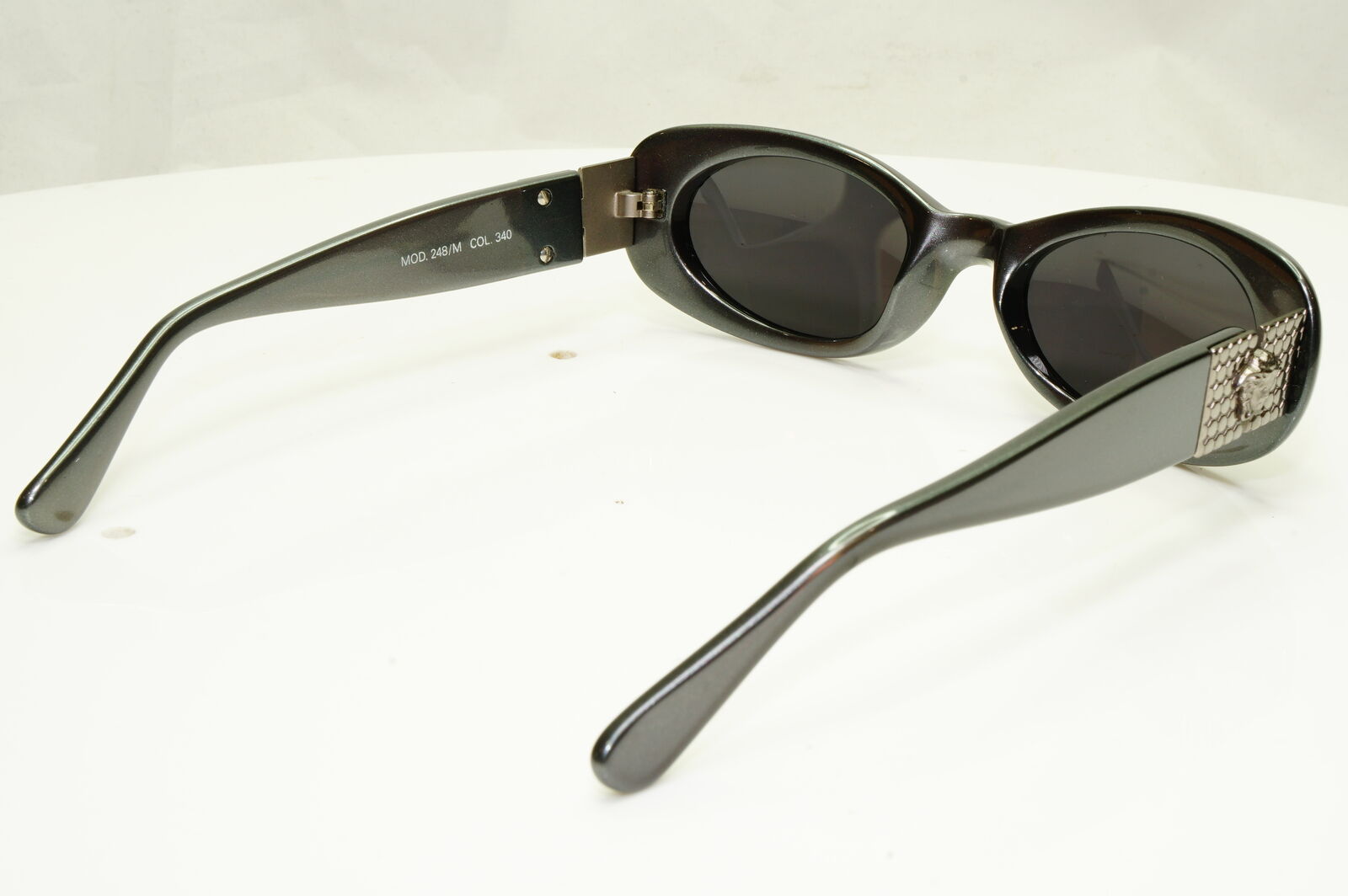 Gianni Versace 1996 Womens Vintage Medusa Sunglasses Grey MOD 248/M COL 340