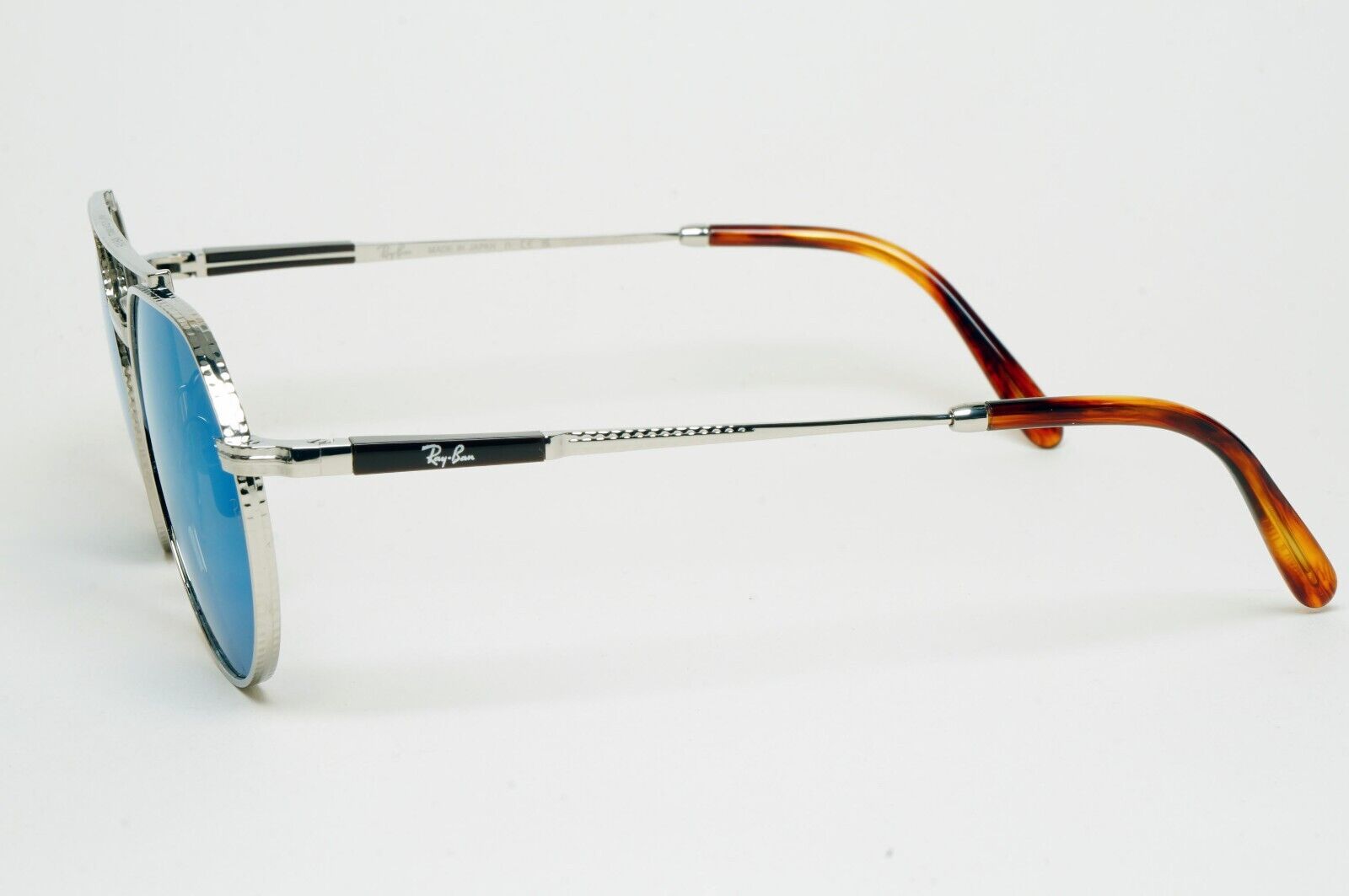 Ray-Ban Sunglasses Jack II Titanium Mirror Blue Silver Grey RB 8265 3139/O4 53mm