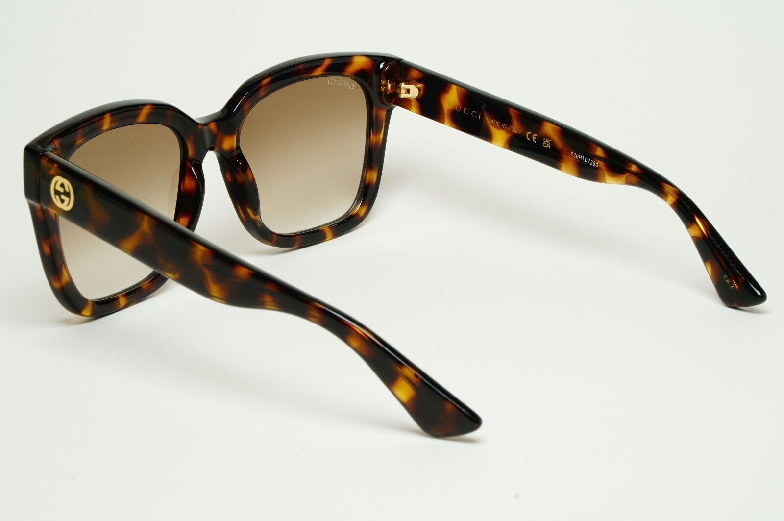 Gucci Sunglasses 2023 Brown Tortoise Square Gold GG1338S 003 54mm 110225