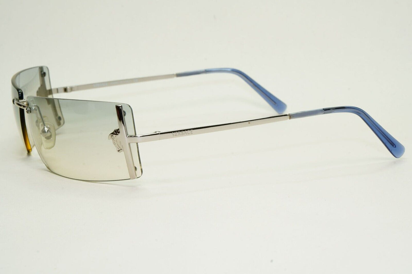 Versace Sunglasses 2003 Vintage Silver Rimless Medusa MOD N29 26M/543 050824