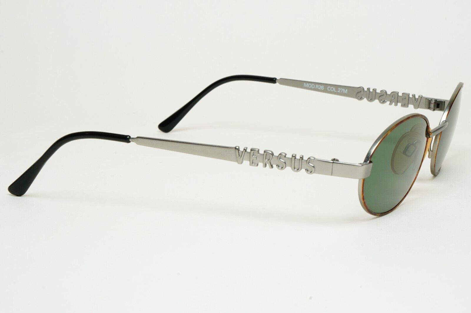 Versus Sunglasses 1996 by Gianni Versace Vintage Gunmetal Green MOD R26 COL 27M