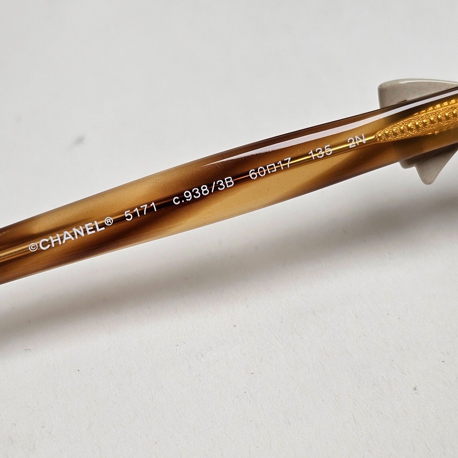 Chanel Sunglasses Bows 2011 Vintage Brown Square 5171 c.938/3B 60mm 100225