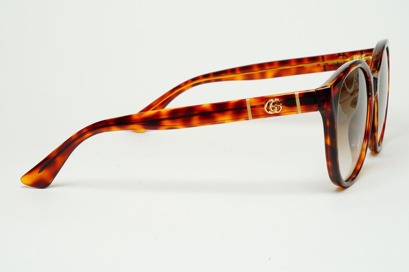 Gucci Sunglasses 2020 Brown Tortoise Pillow Gradient GG0631S 002 56mm 310125