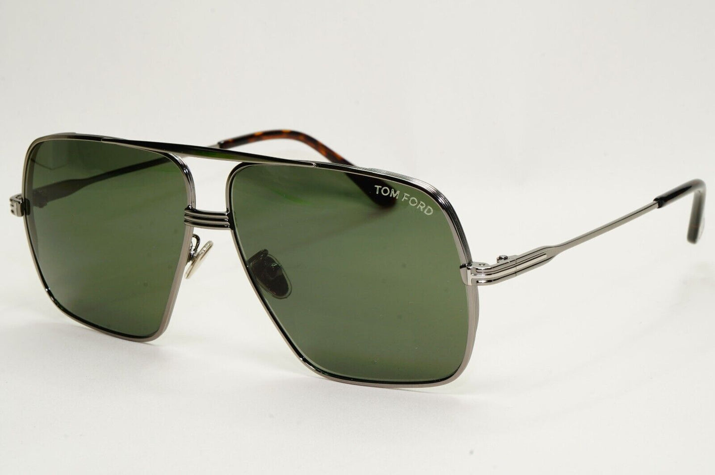 Tom Ford Sunglasses Frankie Gunmetal Grey Green Navigator FT0735-H TF 735-H 12N