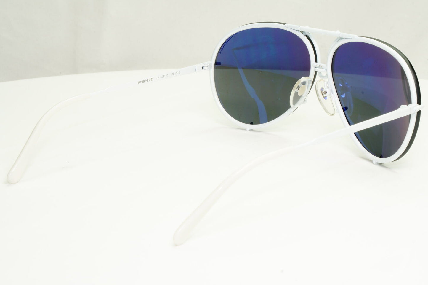 Porsche Design Titanium Japan Sunglasses Pilot White P8478 P 60mm Small Unisex