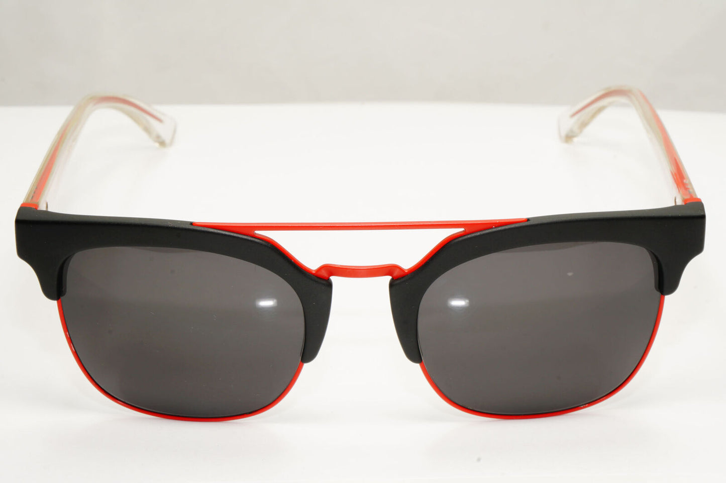 Emporio Armani Sunglasses Red Black Square Mens EA 4093 5042/87 141122