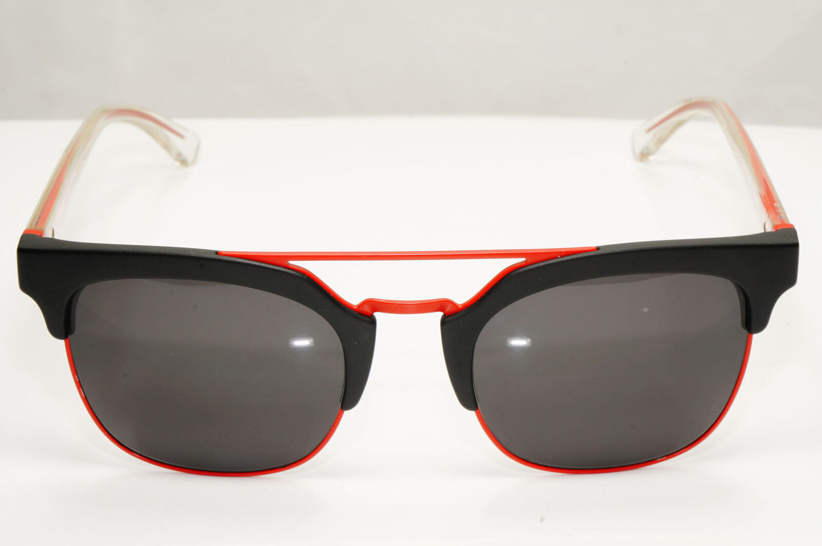 Emporio Armani Sunglasses Red Black Square Mens EA 4093 5042/87 141122