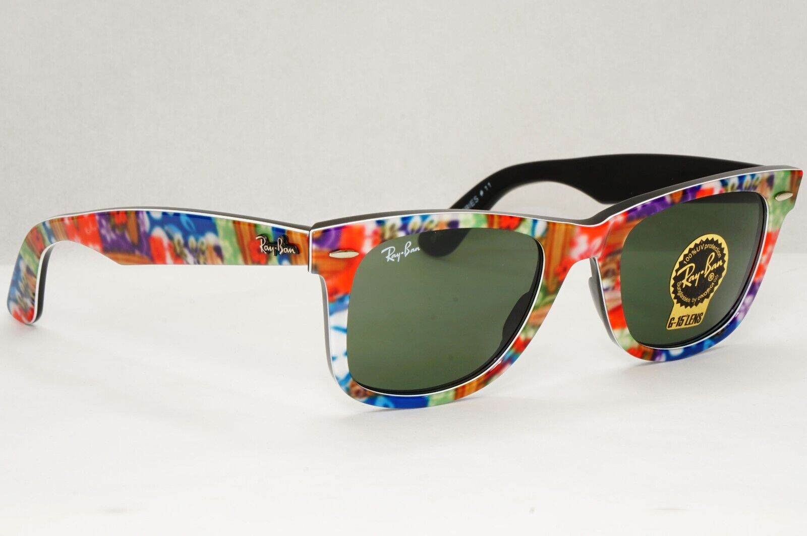 Ray-Ban Sunglasses Wayfarer Rare Prints Special Series 1 Flowers RB 2140 1137