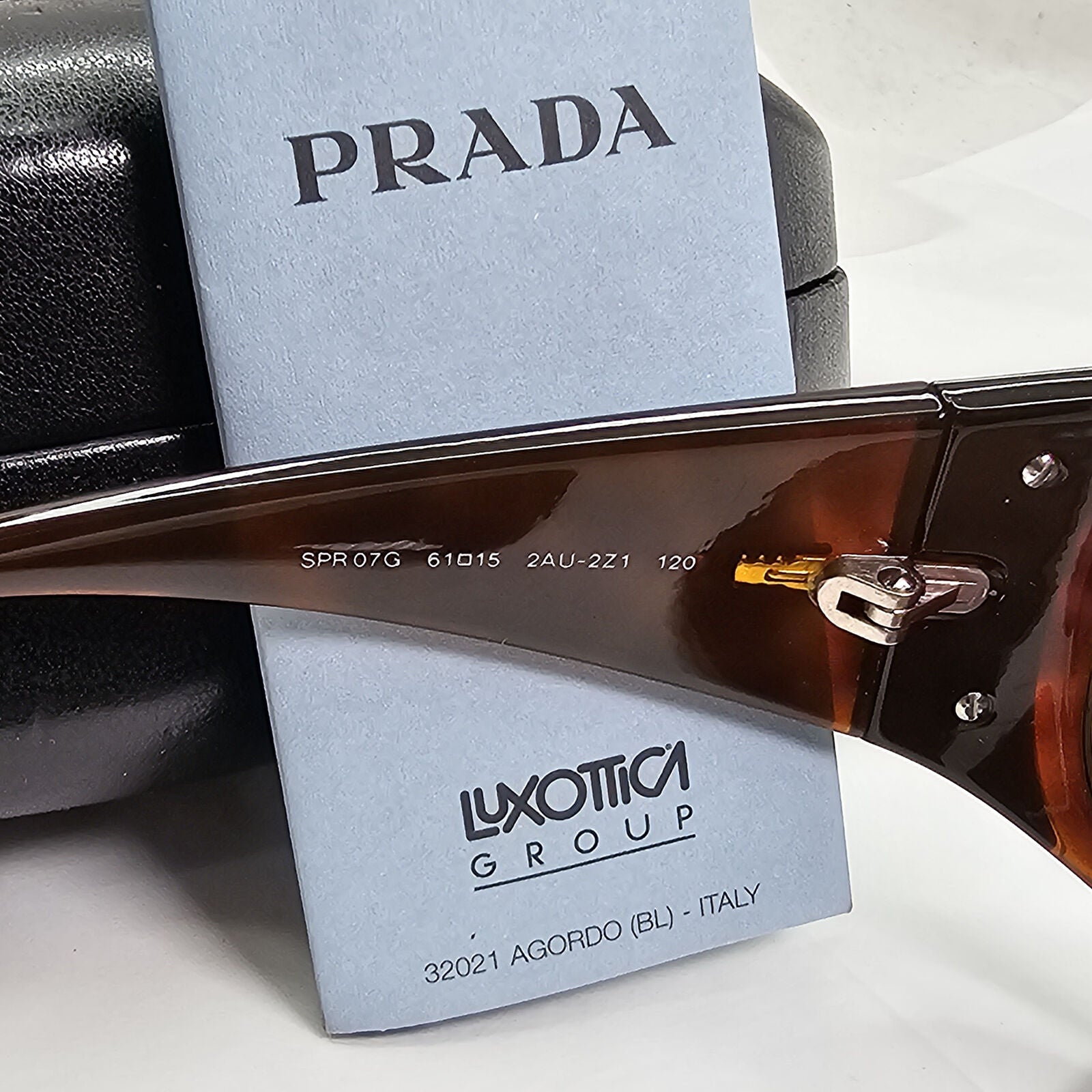 Prada Sunglasses 2005 Vintage Brown Tortoiseshell PR07GS SPR 07G 2AU-2Z1 060324