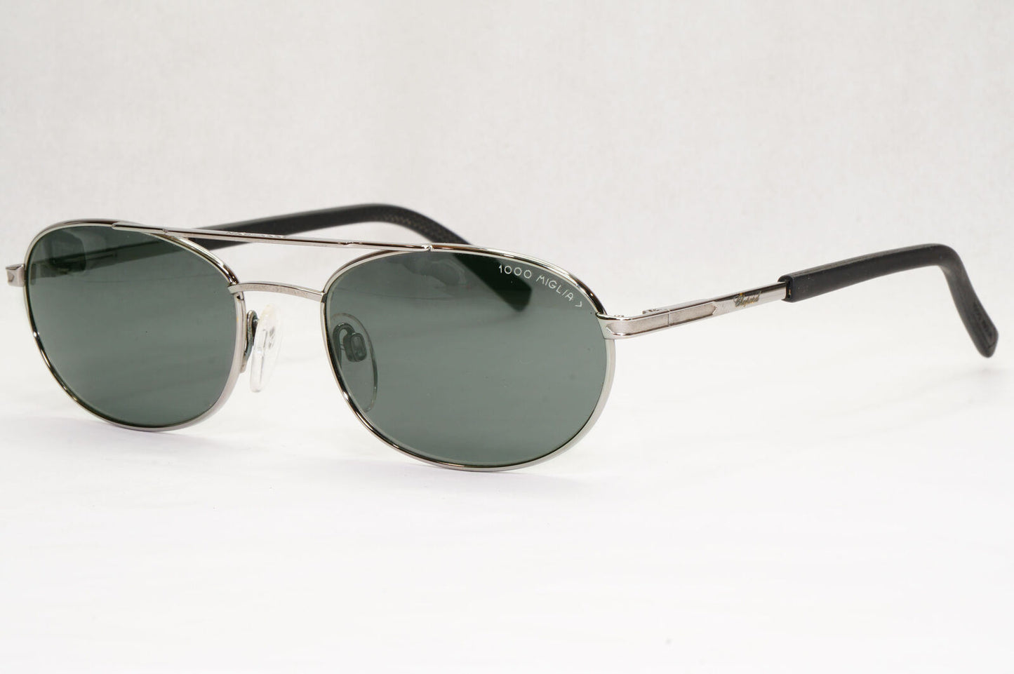 Chopard Sunglasses 1996 Vintage 1000 Miglia Silver Grey Oval C805 6062 191223