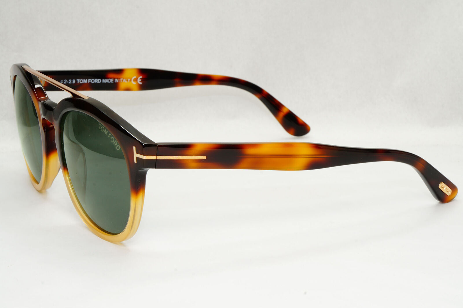 Tom Ford Sunglasses Newman Brown Green Gold Tortoiseshell FT0515 TF515 56N 53mm