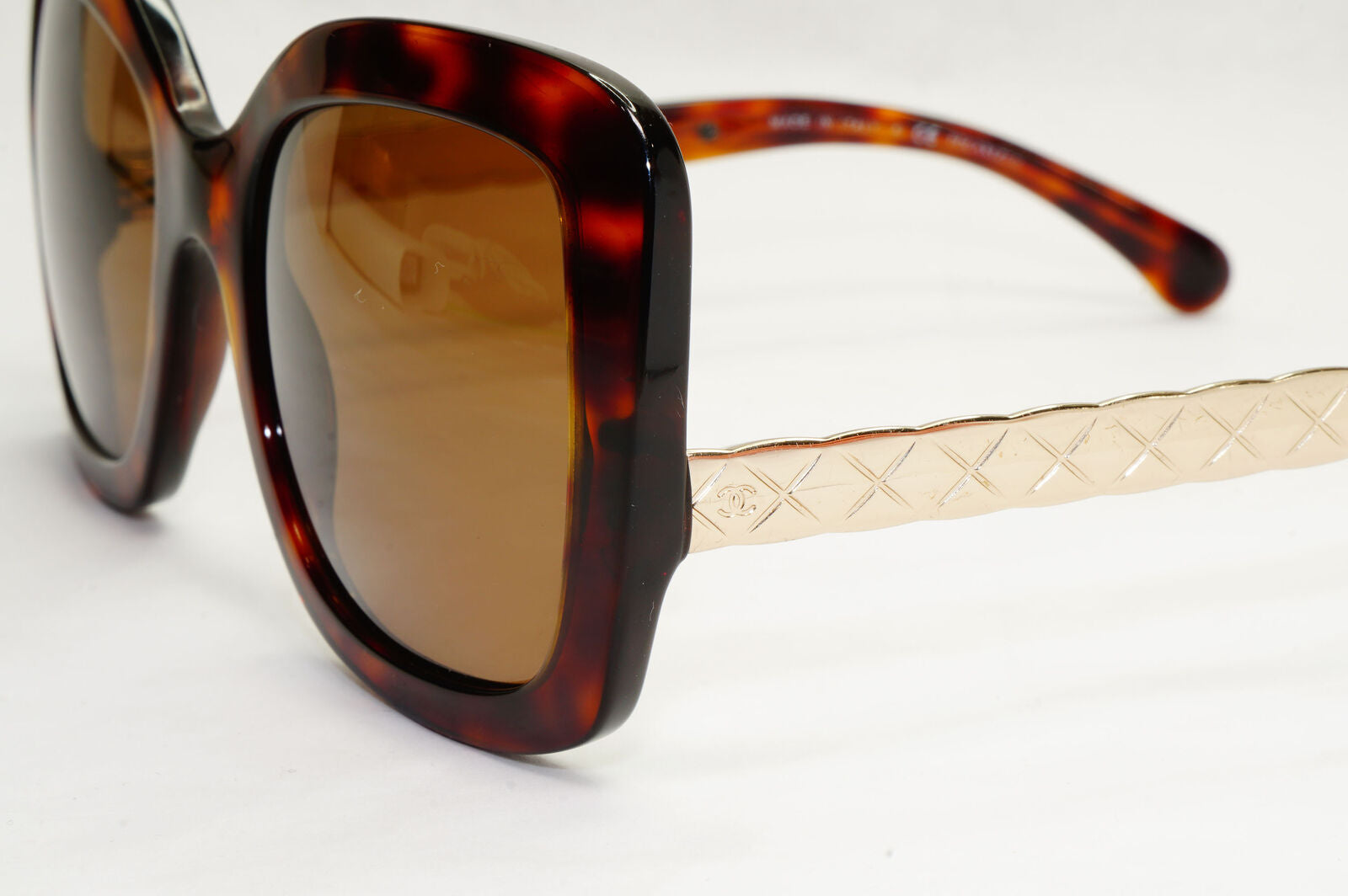 Chanel Sunglasses 2016 Brown Gold Tortoise Square 5370 c.1580/S9 140124