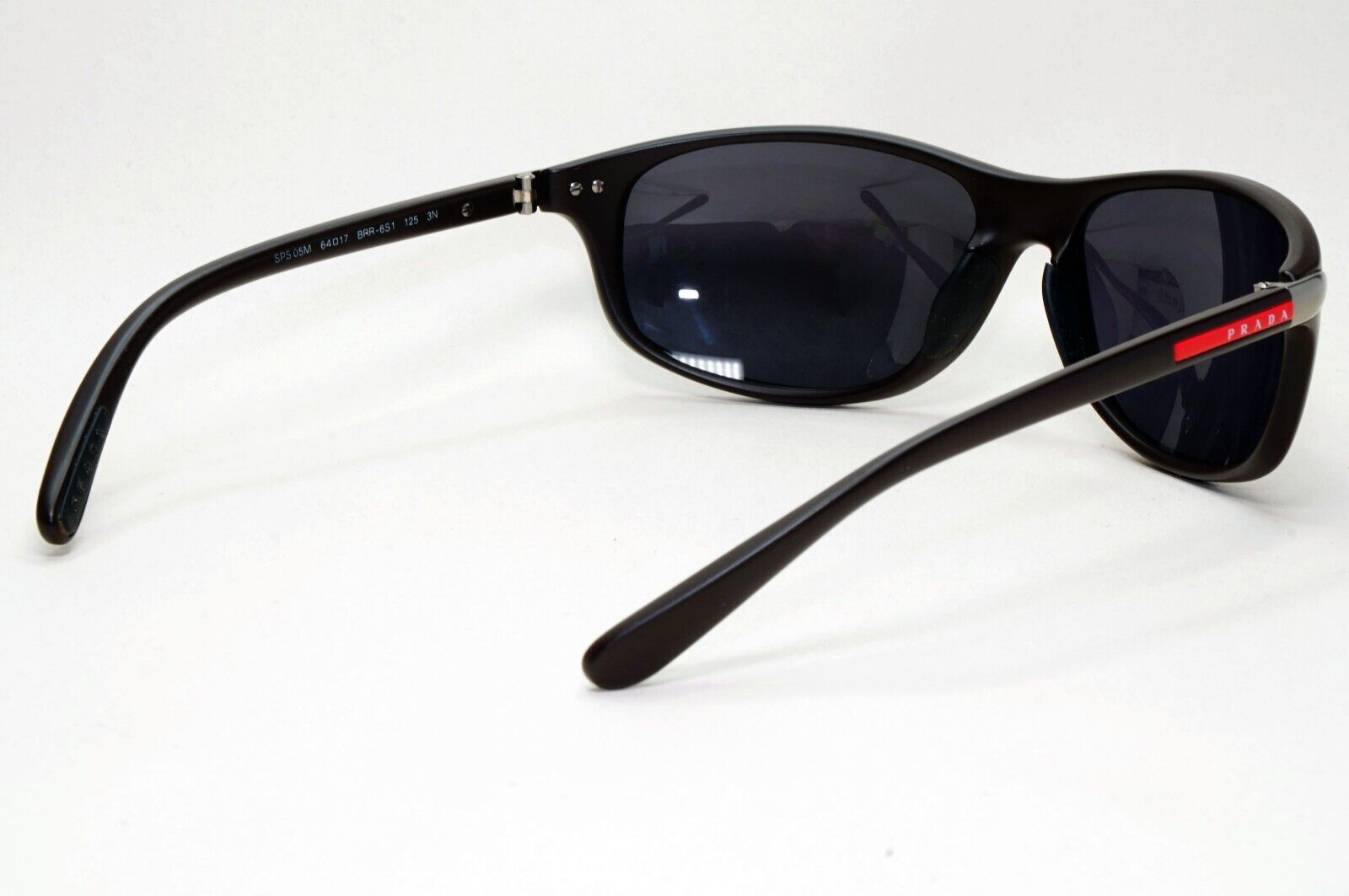 Prada Sunglasses 2011 Dark Brown Frame Wrap Black PS05MS SPS 05M BRR-6S1 021124