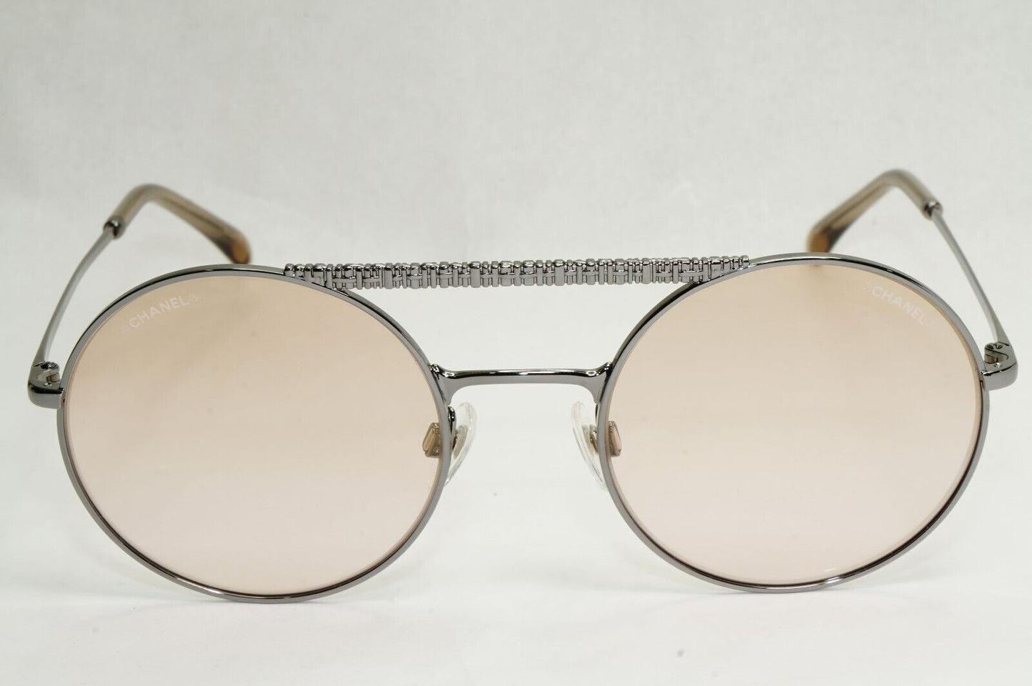 Chanel Sunglasses Grey Gunmetal Brown Round Pilot Metal 4232 c.108/7I 200324