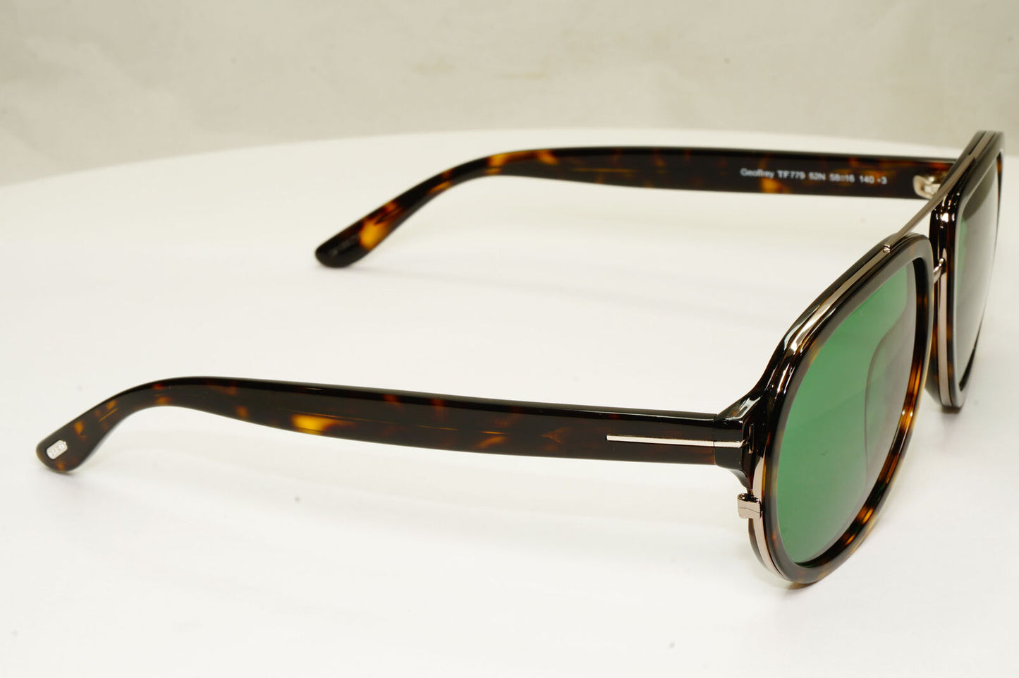 Tom Ford Sunglasses Brown Green Pilot Tortoise Mens Designer Geoffrey TF 779 52N
