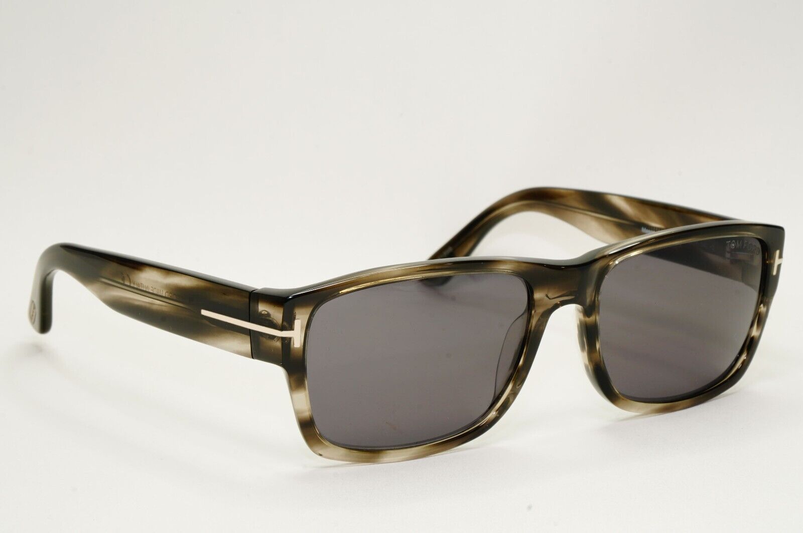 Tom Ford Sunglasses Mason Grey Brown Marble Tortoise Square TF 445 FT0445 56mm