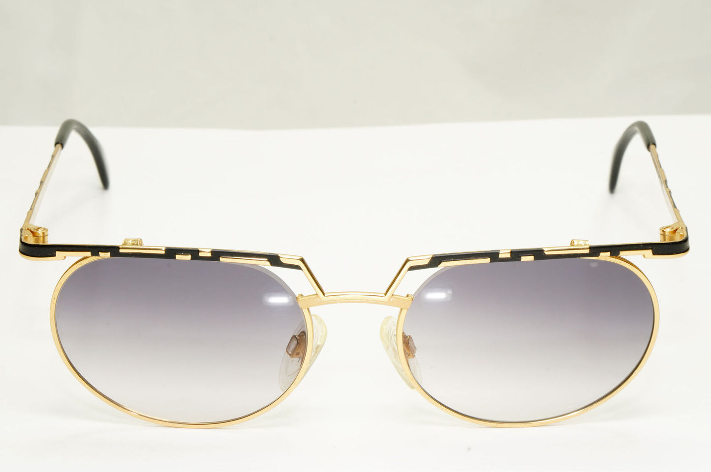 Cazal 1990s Vintage Sunglasses Metal Gold Black Grey MOD 265 COL 302 071222