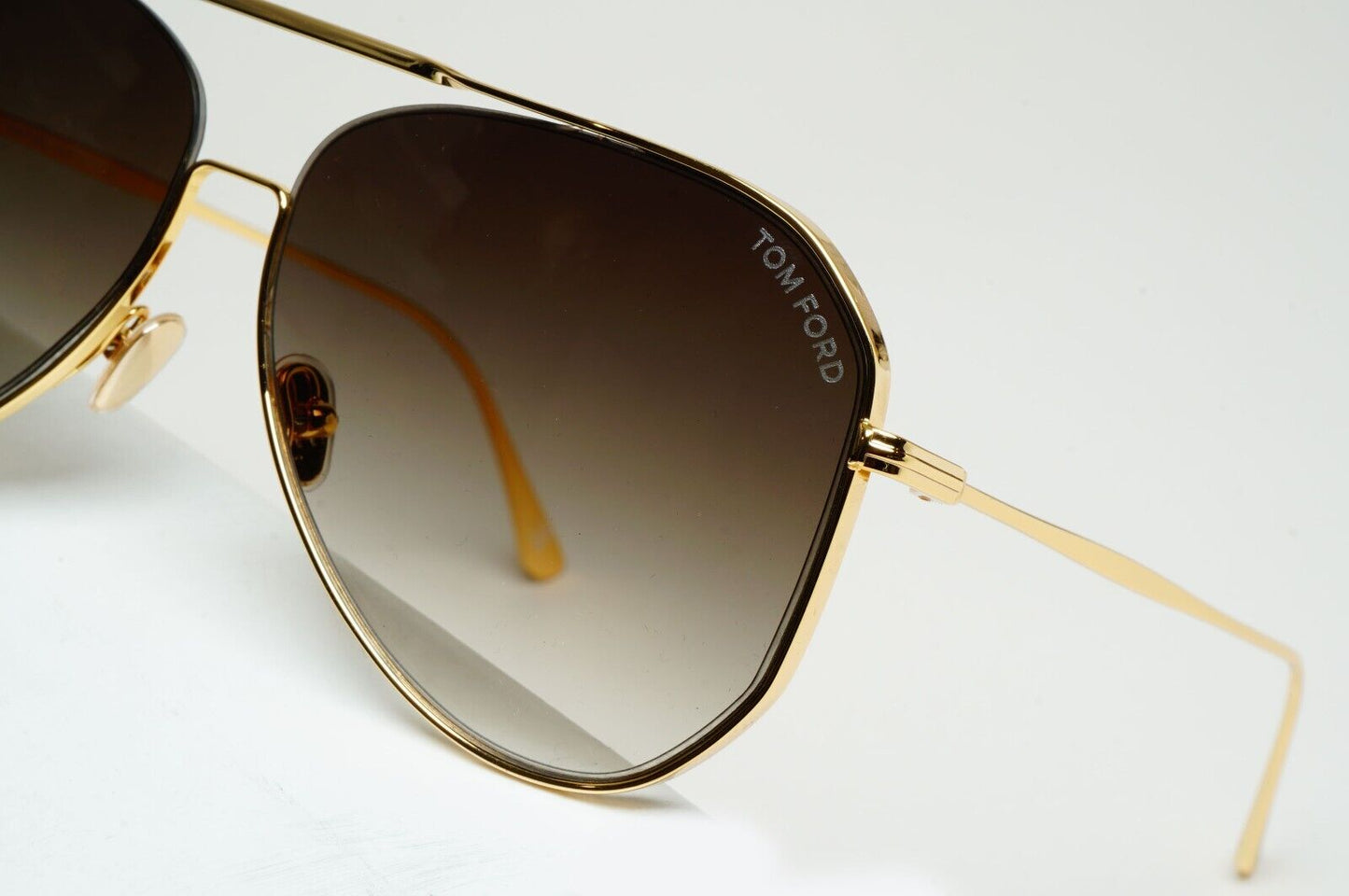 Tom Ford Sunglasses Charles-02 Gold Brown Grey Gradient Square FT0853 TF 853 30B