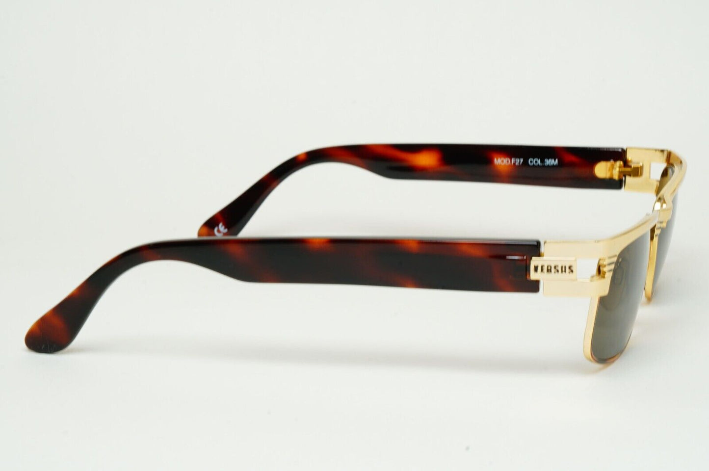 Versus Sunglasses 1996 by Gianni Versace Vintage Gold Grey MOD F26 COL 36M