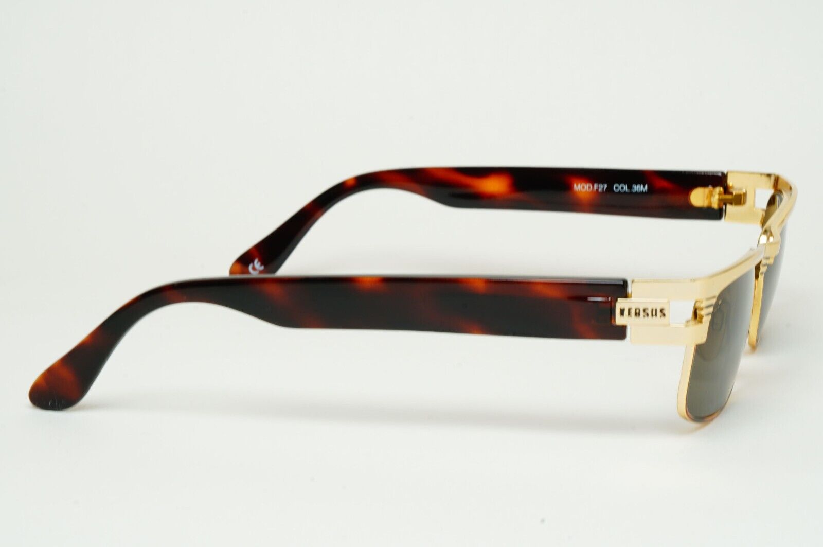 Versus Sunglasses 1996 by Gianni Versace Vintage Gold Grey MOD F26 COL 36M