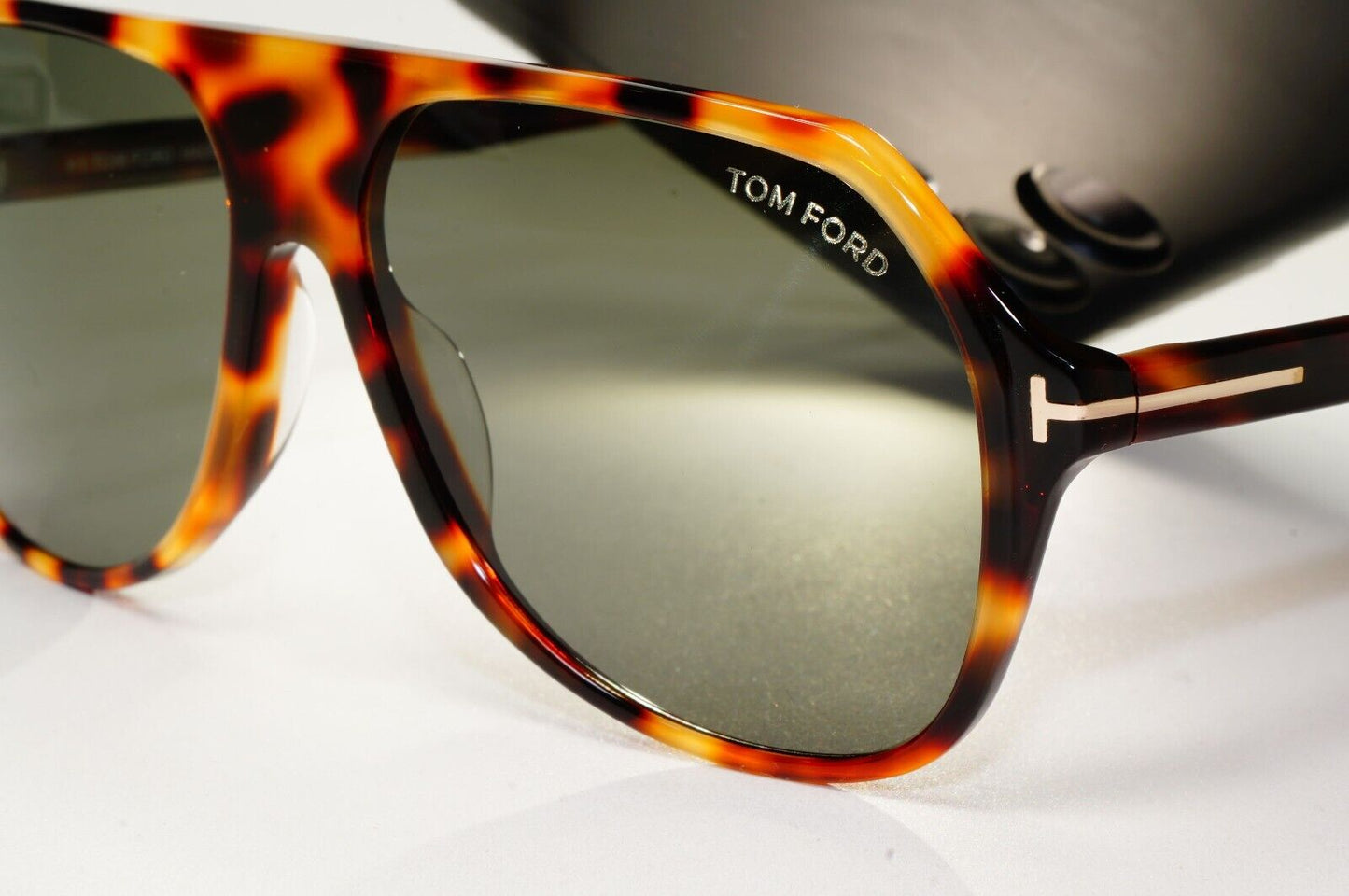 Tom Ford Sunglasses Hayes Brown Tortoiseshell Green Square FT0934 TF 934 53N