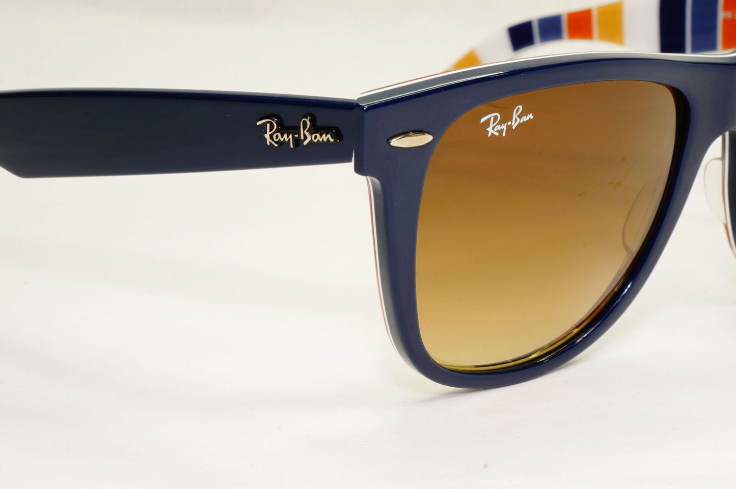 Ray-Ban Sunglasses Wayfarer Large Dark Blue Gradient Brown RB 2140 1320/85 54mm