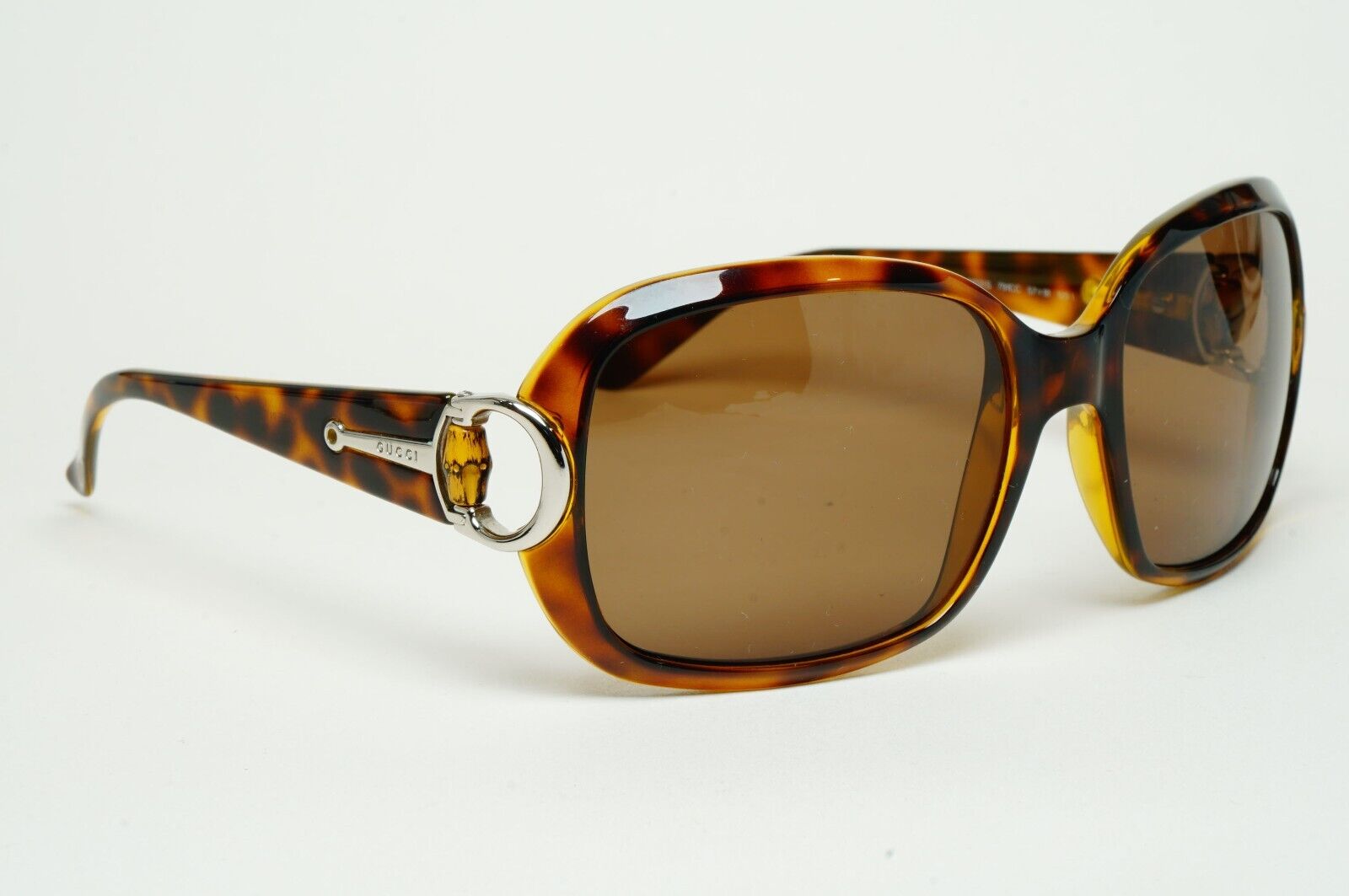 Gucci Sunglasses 2007 Vintage Brown Horsebit GG 3132/S 791CC 57mm 100225