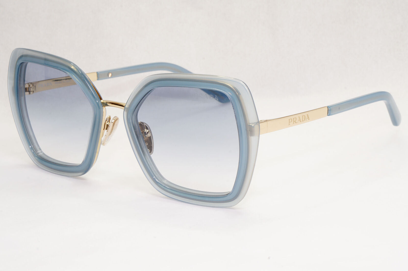 Prada Sunglasses Blue Gold Gradient Square Ceruleo Opal PR53YS SPR 53Y 06Y-03O