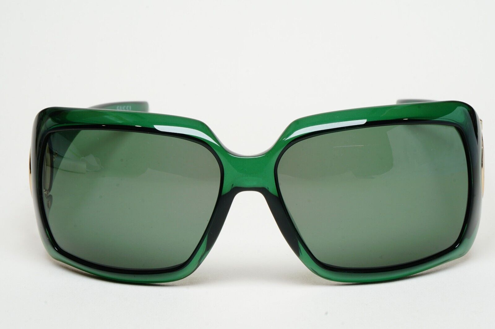 Gucci Sunglasses 2005 Vintage Horsebit Green Gold Square GG 2562/S PT1 070125