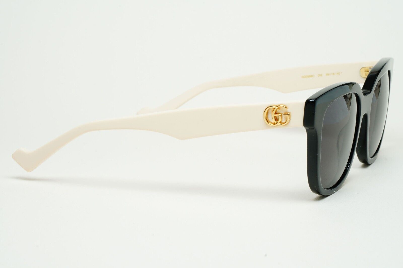 Gucci Sunglasses 2021 Black Beige Gold Square Small GG0958O 002 49mm 110225