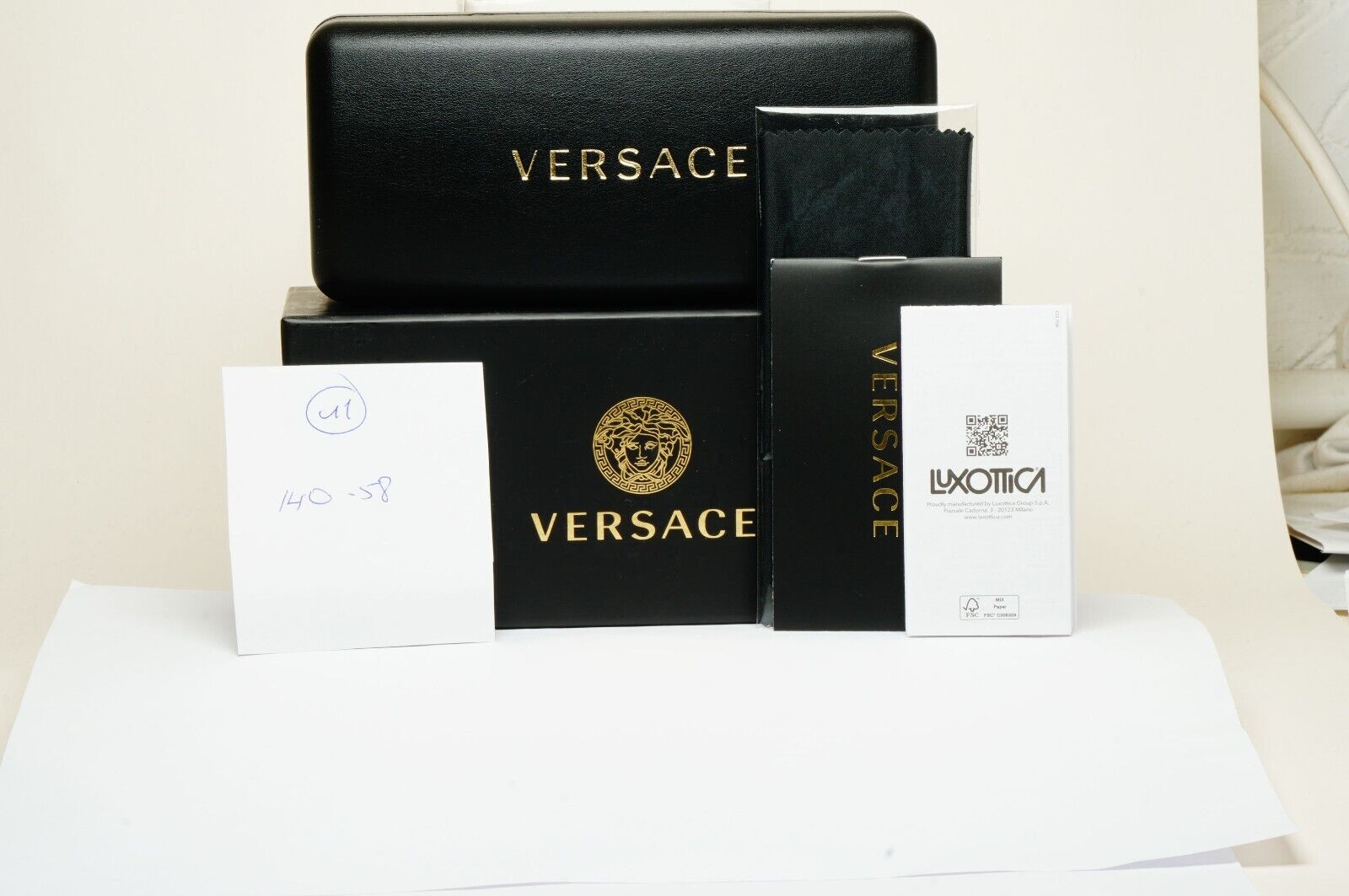 Versace Sunglasses Oversized Pilot Silver Medusa Mirror MOD VE 2255 1000/6G