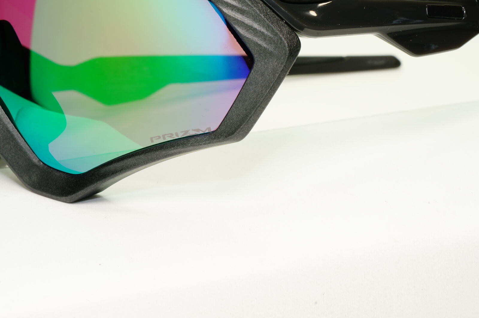 Oakley Flight Jacket Sunglasses Shield Steel Black Jade Prizm Road OO 9401 1537