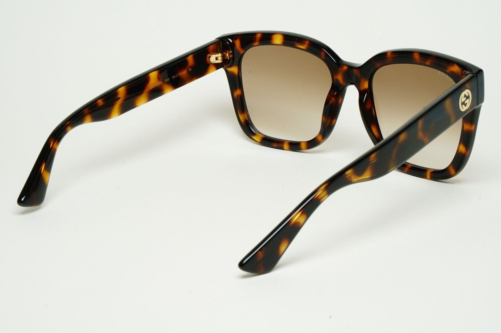 Gucci Sunglasses 2023 Brown Tortoise Square Gold GG1338S 003 54mm 110225