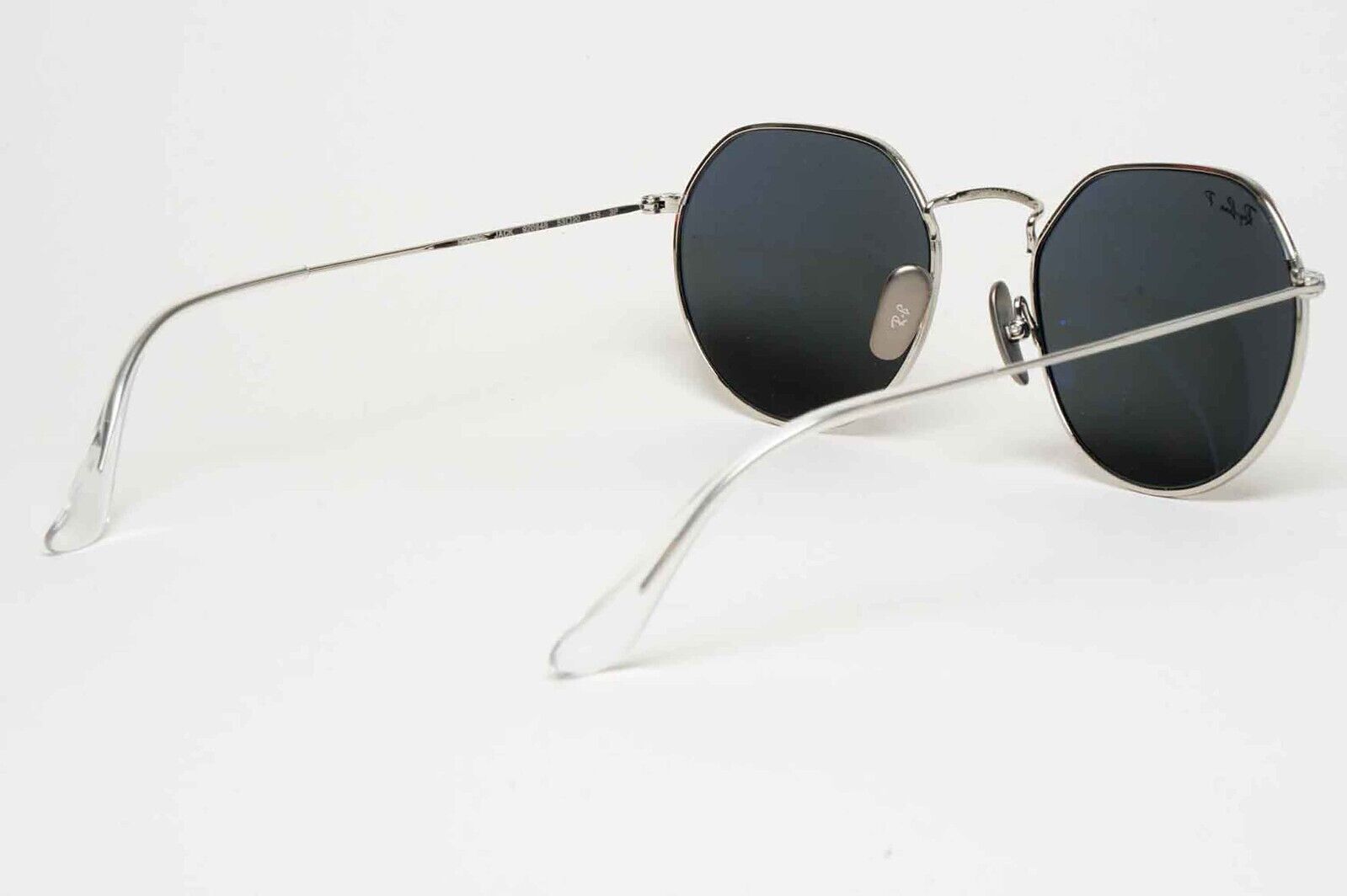 Ray-Ban Sunglasses Jack Titanium Polarised Silver Black RB 8165 9209/48 53mm
