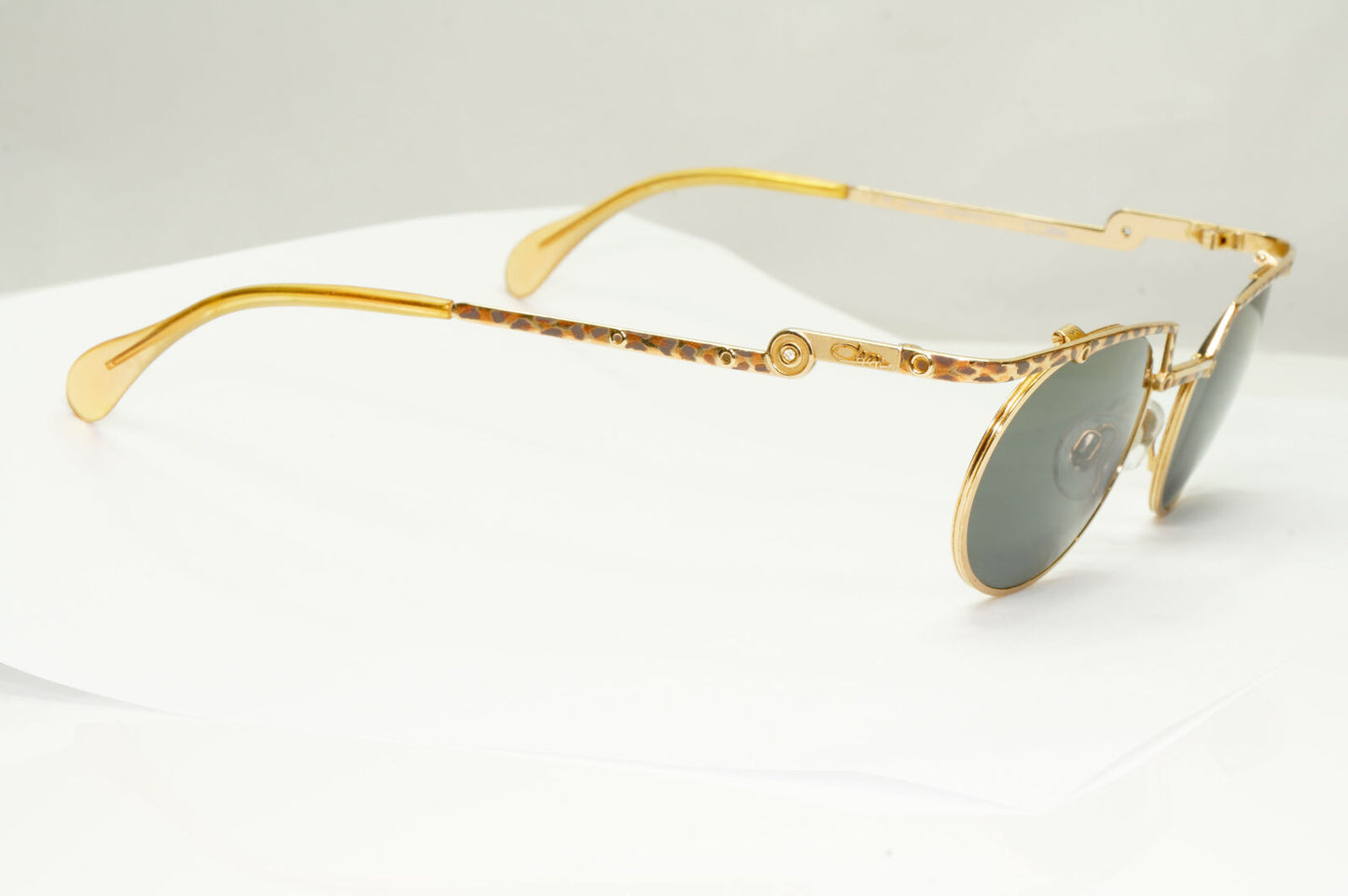 Cazal 1990s Sunglasses Vintage Germany Gold Leopard MOD 288 COL 653 37484