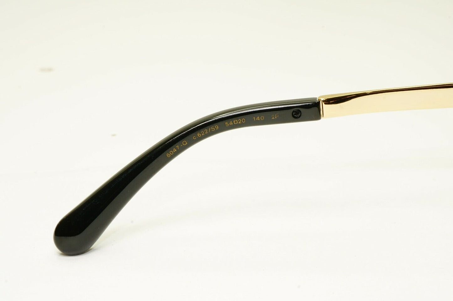 Chanel Stingray Leather Sunglasses Polarized Black Gold Brown 6047-Q 622/S9