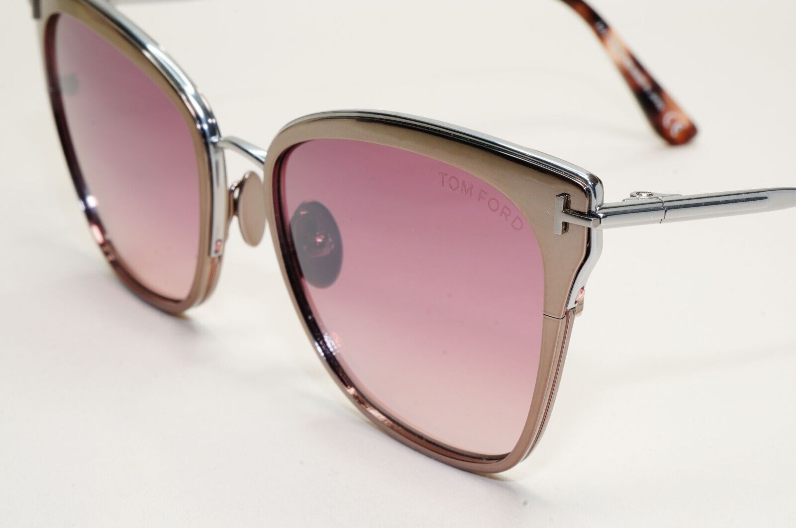 Tom Ford Sunglasses Faryn Titanium Ruthenium Bordeaux Red FT0843 TF 843 12U