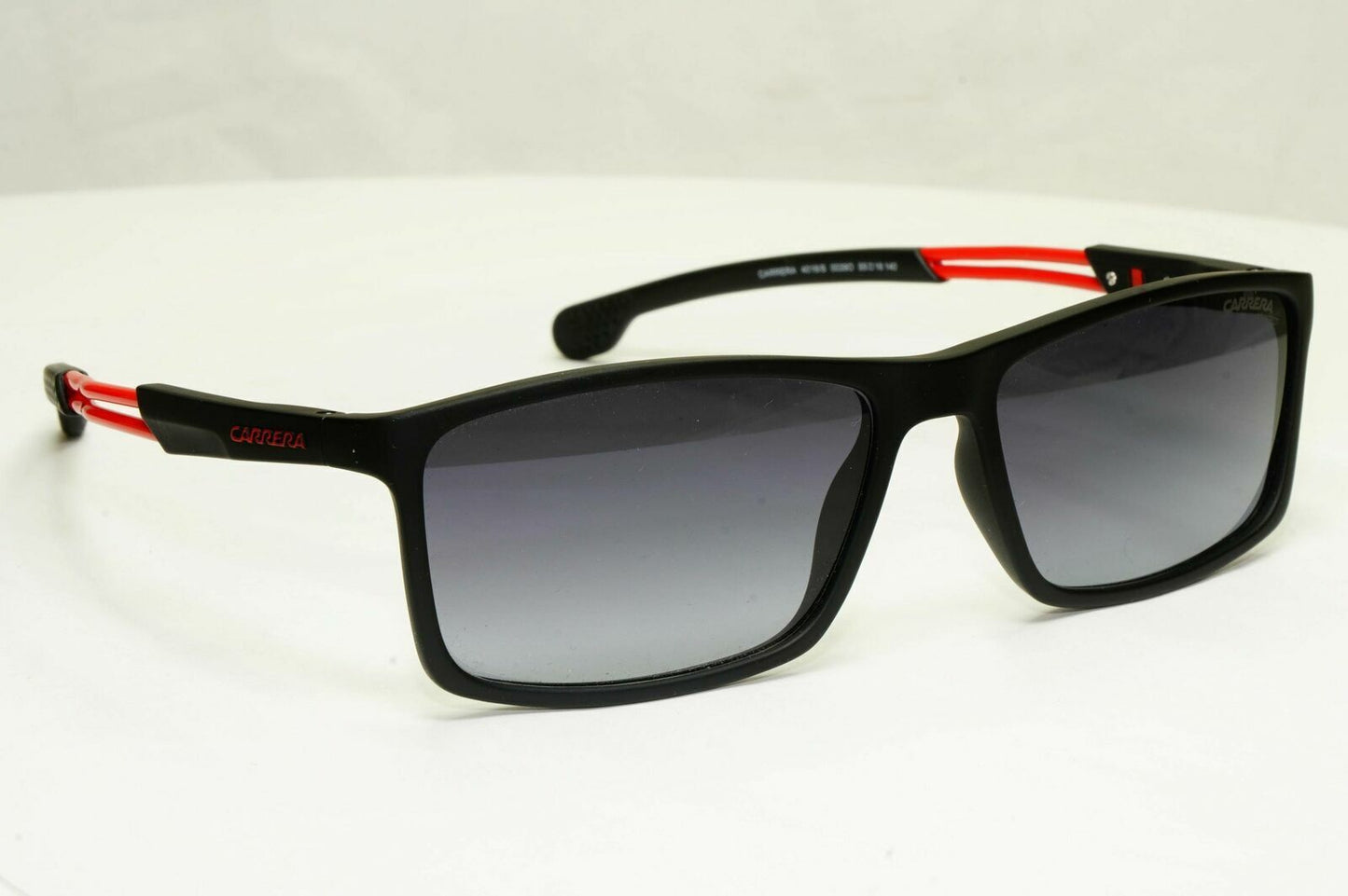 Carrera Sunglasses Black Gradient Smoke Red Square Rectangle 4016 0039O Sport