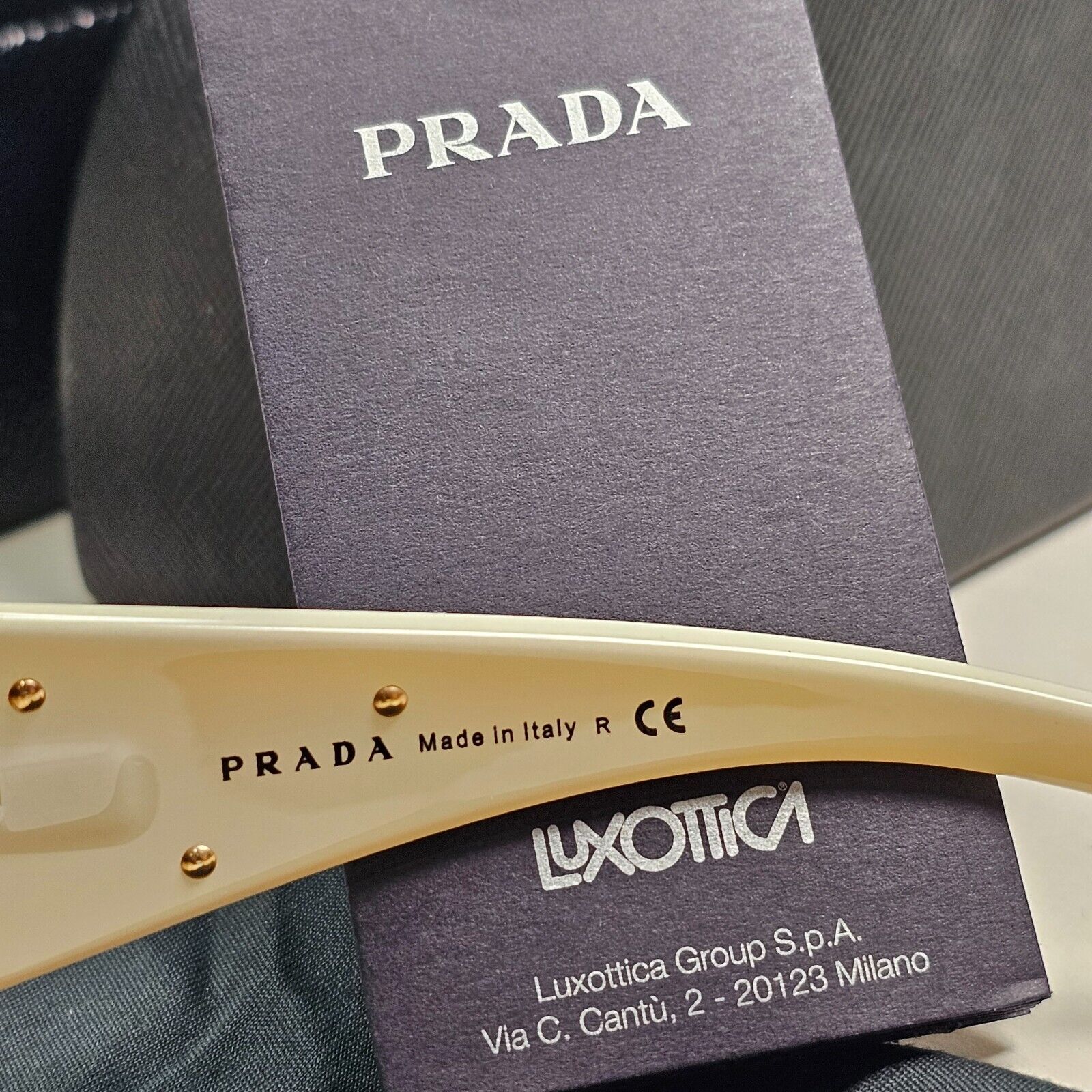 Prada Sunglasses 2010 Triangle Shield Gold Brown PR57LS SPR 57L ZVA-6S1 120824