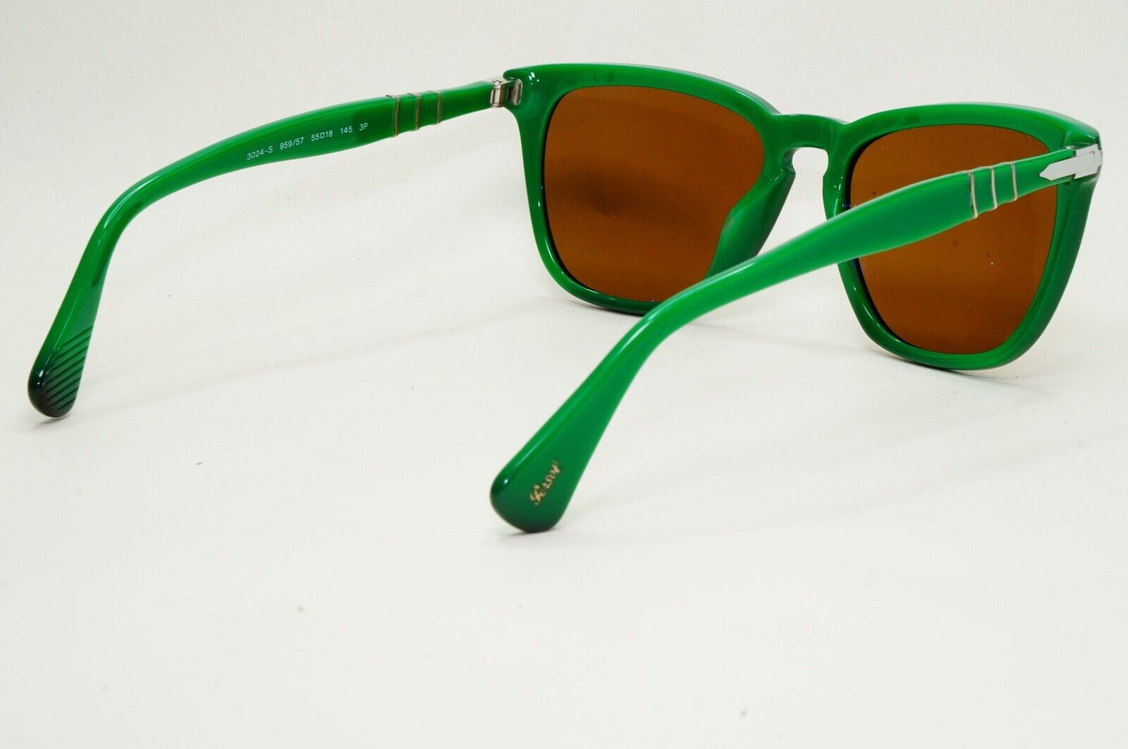 Persol Sunglasses 2012 Capri Polarized Green Brown 3024-S 959/57 52mm [a] 210924