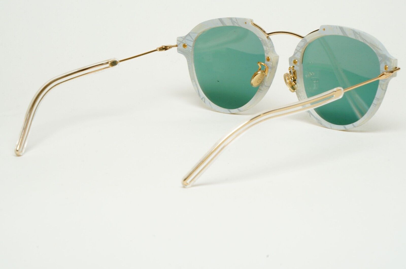 Dior Sunglasses Gold Grey Pale Pink Mirror Eclat GB70J 60mm 120125