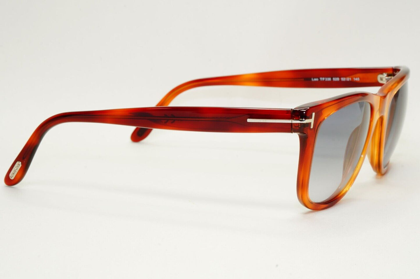 Tom Ford Sunglasses Leo Brown Honey Havana Grey Gradient FT0336 TF 336 52B 52mm