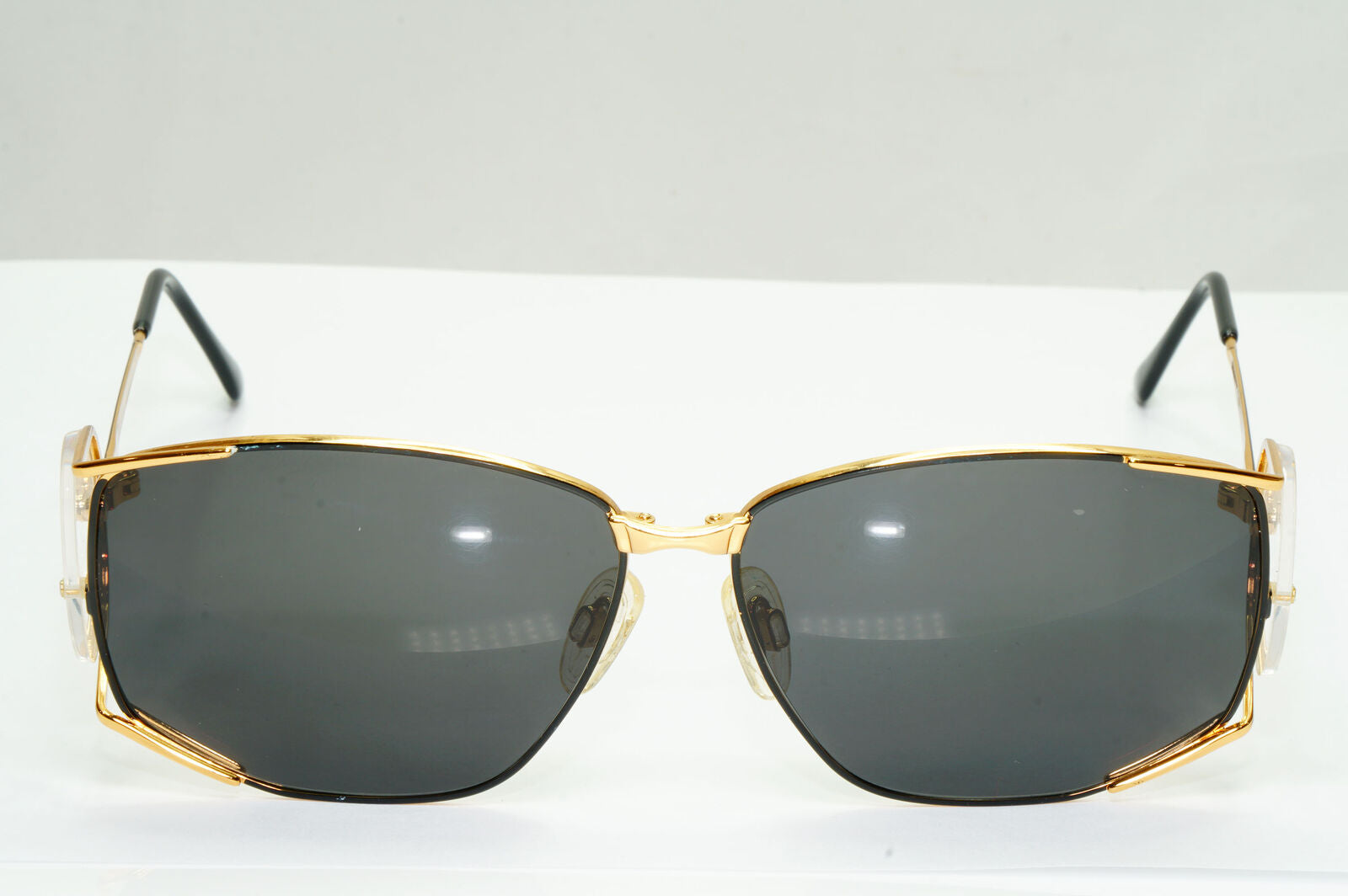 YSL 1988 Sunglasses Vintage Yves Saint Laurent Side Window Black Gold 4013 Y104