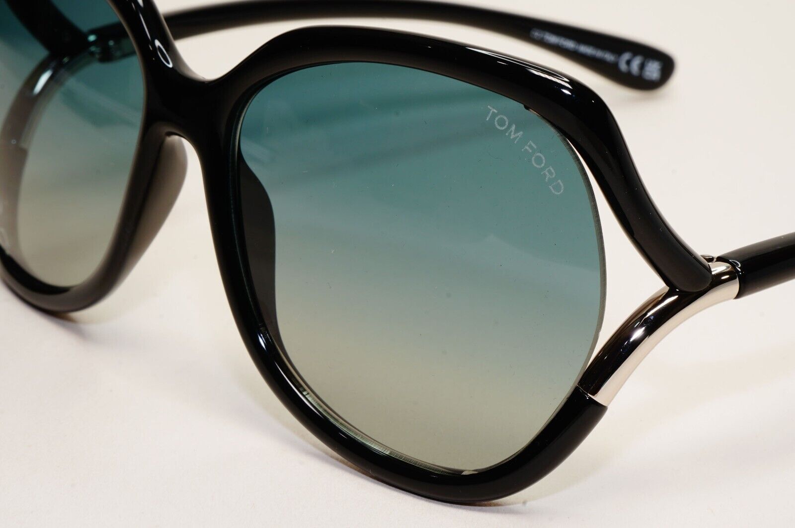 Tom Ford Sunglasses Anouk-02 Black Green Grey Gradient Square FT0578 TF 578 01B
