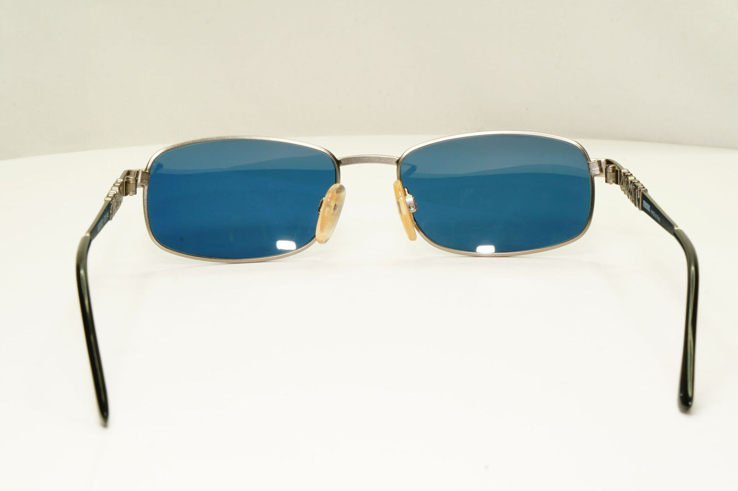 Versus 1995 Vintage Grey Blue Metal Sunglasses Gianni Versace MOD R27 COL 948