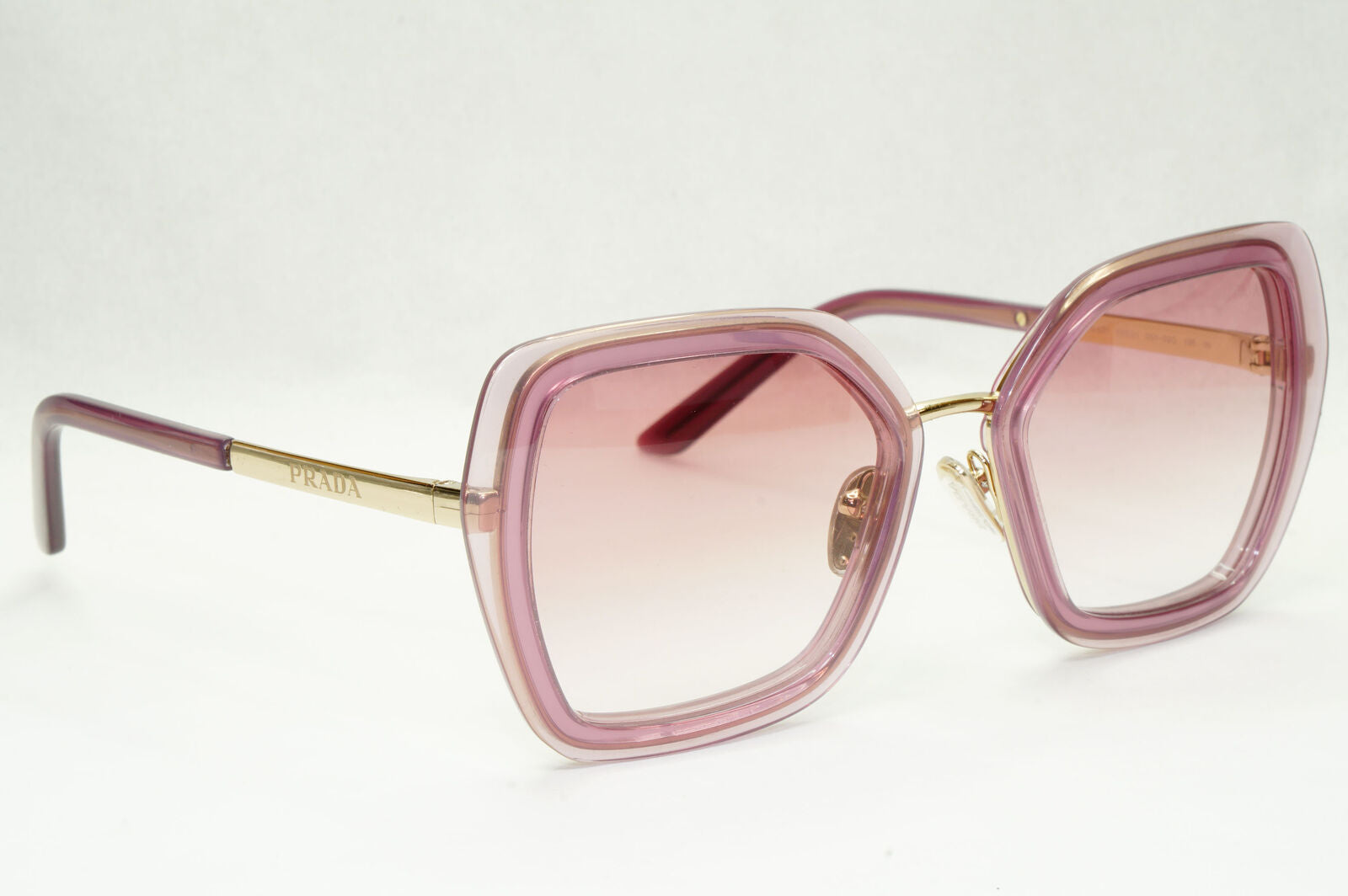 Prada Sunglasses Lilac Gold Buganville Opal Square PR53YS SPR 53Y 05Y-02O